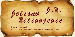 Jelisav Milivojević vizit kartica